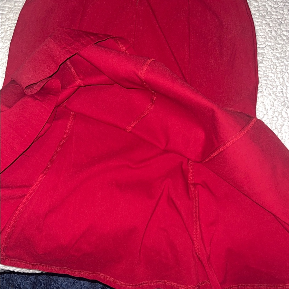 Vintage Cherry Red Midi Dress with BOW - Picture 7 of 7